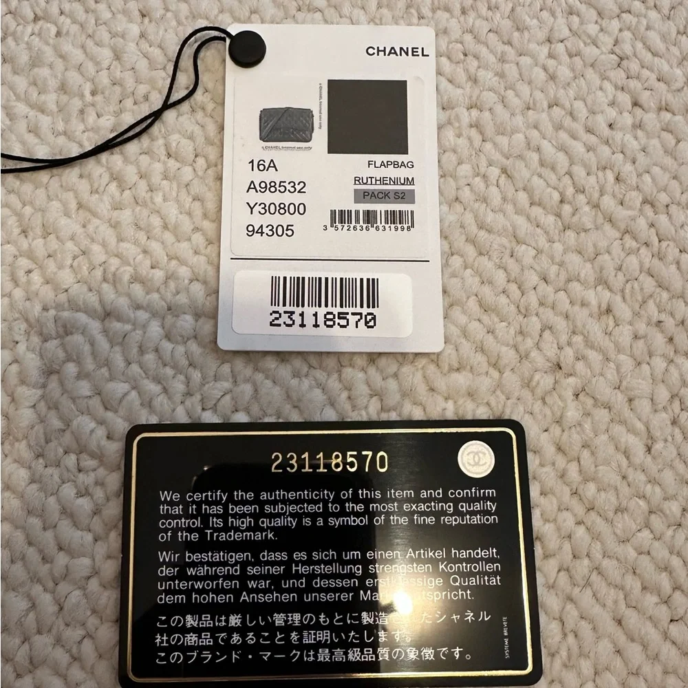 NWT Chanel Black Caviar Quilted Flap Bag - Picture 10 of 15